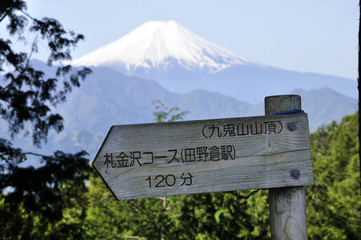 九鬼山より富士山