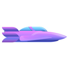 cartoon spaceship, vector illustration