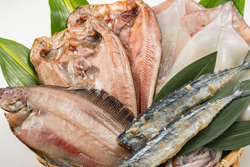 新鮮な魚の一夜干し