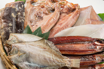 新鮮な魚の一夜干し