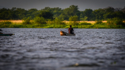 Angler auf dem Shire