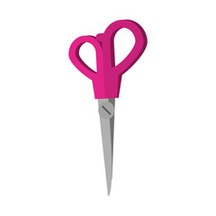 Scissor school utensil isolated symbol