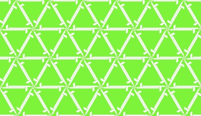 Vector illustration. For your business, presentation, fashion print. Pattern with abstract illusion triangles. Light green color.