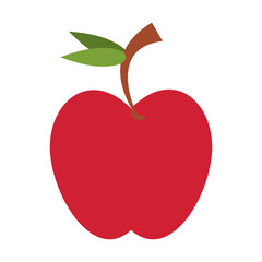 Apple fruit food isolated cartoon