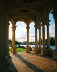 Architecture of the Tigre Art Museum, in the Buenos Aires region, Argentina