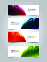 Fototapeta premium Vector Abstract banner web template