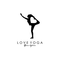 love yoga logo design