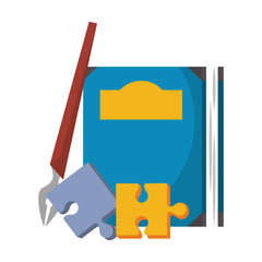 Books knowledge and education cartoons