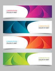Obraz premium Vector Abstract banner web template
