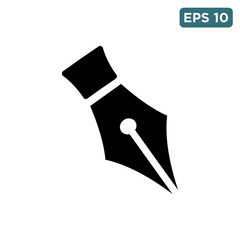 fountain pen icon vector