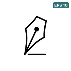 fountain pen icon vector