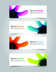 Fototapeta premium Vector Abstract banner web template