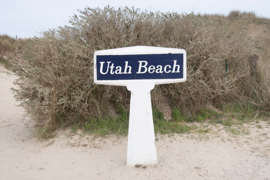 Utah Beach Normandy France Sign