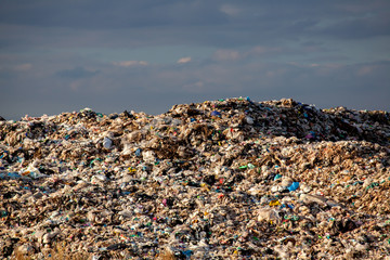  Large Mountain of  Garbage no biodegradable 