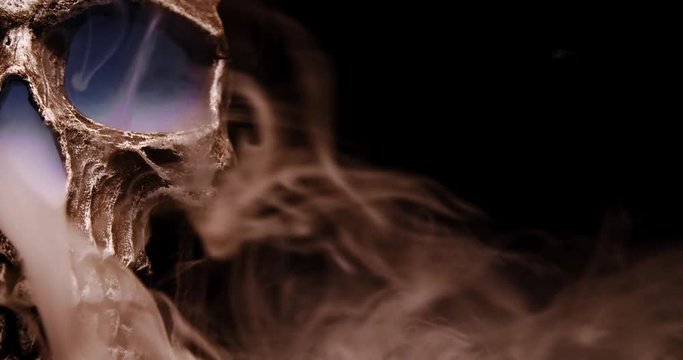 A Smoking Skull with a white glow only half shown.