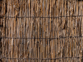 close up straw wall texture background