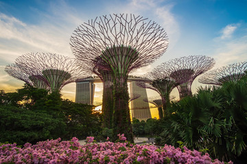 Singapore travel concept, landmark and popular for tourist attractions