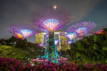 Singapore travel concept, landmark and popular for tourist attractions