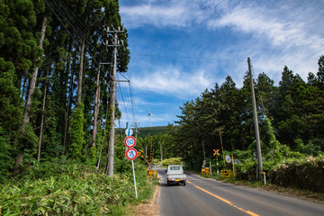 国道101号線の風景