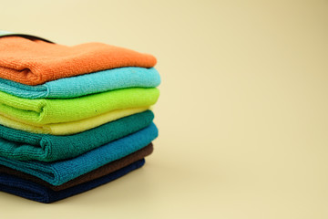 Multi colored terry towels