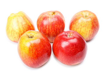 Five striped red apple