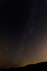Mars and Milky Way at midnight