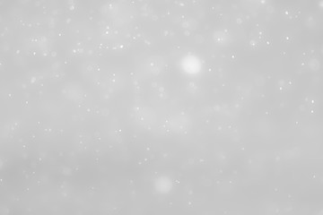 White and Silver lights on bokeh abstract background.