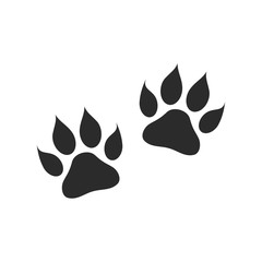 Paw Print icon template black color editable. Paw Print symbol Flat vector sign isolated on white background. Simple logo vector illustration for graphic and web design.