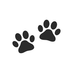 Paw Print icon template black color editable. Paw Print symbol Flat vector sign isolated on white background. Simple logo vector illustration for graphic and web design.