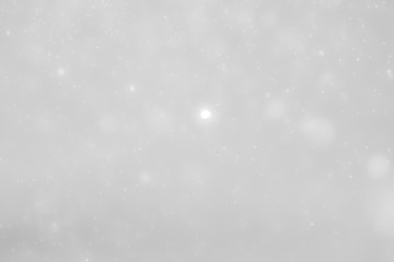 White and Silver lights on bokeh abstract background.