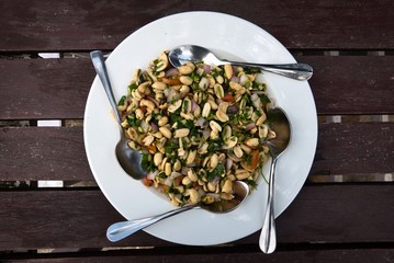 Peanut Masala on Plate