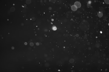 White and Silver lights on bokeh abstract background.
