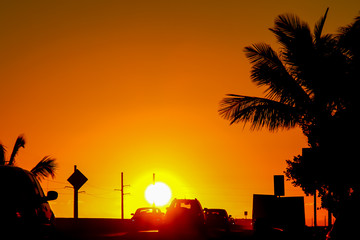 Sunset on the Florida Keys  Overseas Highway (