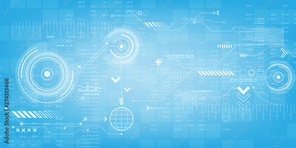 Poster vector abstract background technology in the concept of digital.