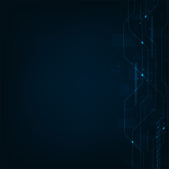 Vector abstract background technology electronic circuit design.
