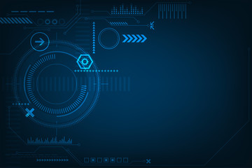 Vector background in the concept of technology.