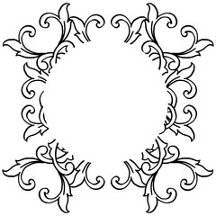 Vector illustration design art modern with various flower frame