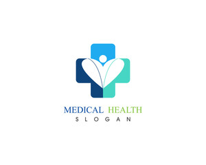 Medical People care logo template vector health