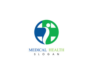 Medical People care logo template vector health