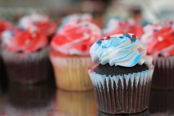 summer picnic cupcakes Independence Day
