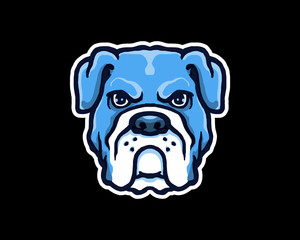 Bulldog Head Logo Branding Concept