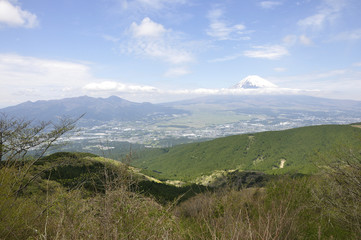 Fototapeta premium 三国峠より富士山