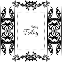 Vector illustration ornament graphic with various elegant flower frame