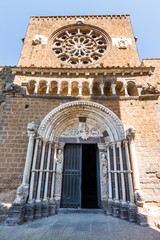 Naklejka premium Tuscania, Viterbo, Italy: Santa Maria Maggiore church