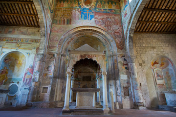 Obraz premium Tuscania, Viterbo, Italy: Santa Maria Maggiore church