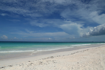 Fototapeta na wymiar A beautiful Caribbean beach at Harbor Island, Bahamas