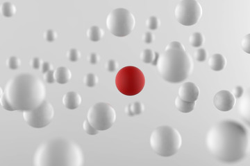 Leadership concept leader sphere