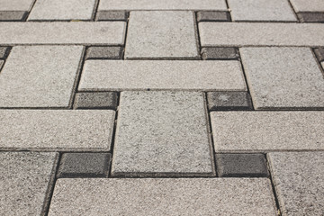 gray old street tile texture perspective background surface 