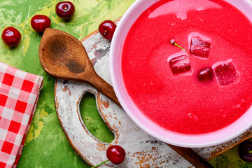 Summer cherry soup