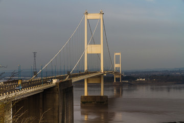 Original Severn Crossing Suspension Bridge, landscape